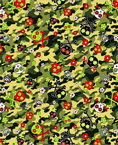 Dámské funkční spodky dlouhé CAMO černá