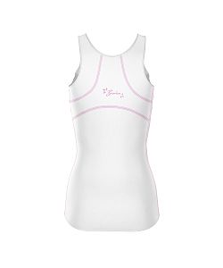 Dámské funkční triko bez rukávů Suspect Animal ANGEL bílá Bamboo Ultra