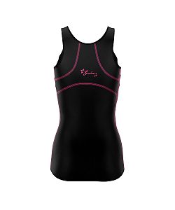 Dámské funkční triko bez rukávů Suspect Animal FUCHSIA černá Bamboo Ultra