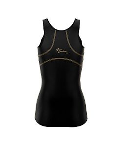 Dámské funkční triko bez rukávů Suspect Animal LEO černá/hnědá Bamboo Ultra