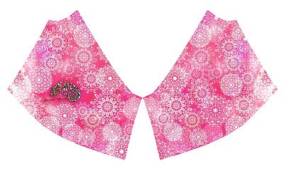 Dámské funkční triko dlouhý rukáv se zipem Suspect Animal PINK MANDALA černá Bamboo Light New