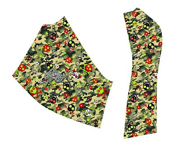 Dámské funkční triko s dlouhým rukávem Suspect Animal CAMO bílá Bamboo Ultra