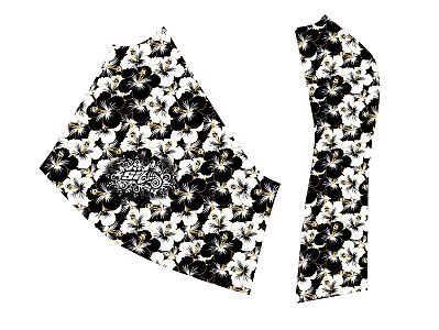 Dámské funkční triko s dlouhým rukávem Suspect Animal FLOWERS černá