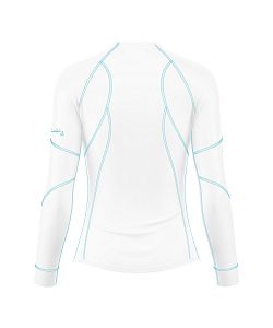 Dámské funkční triko s dlouhým rukávem Suspect Animal LIGHT BLUE bílá Bamboo Ultra