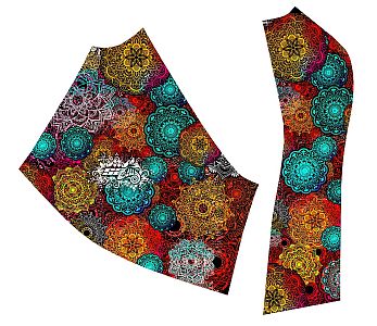Dámské funkční triko s dlouhým rukávem Suspect Animal MANDALA LADY bílá Bamboo Ultra