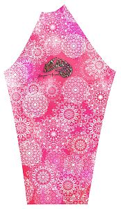 Dámské funkční triko s dlouhým rukávem Suspect Animal PINK MANDALA černá Bamboo Thermo