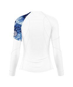 Dámské funkční triko s dlouhým rukávem Suspect Animal SNOWFLAKES bílá Bamboo Ultra
