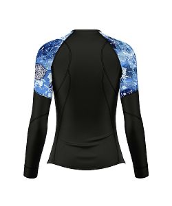 Dámské funkční triko s dlouhým rukávem Suspect Animal SNOWFLAKES černá Bamboo Light New