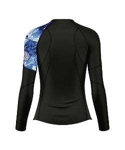 Dámské funkční triko s dlouhým rukávem Suspect Animal SNOWFLAKES černá Bamboo Ultra