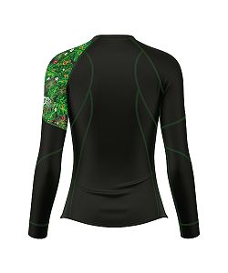 Dámské funkční triko s dlouhým rukávem Suspect Animal TROPICAL černá Bamboo Ultra