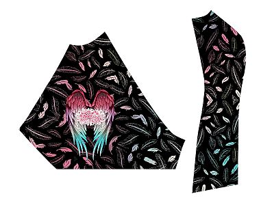 Dámské funkční triko s krátkým rukávem Suspect Animal ANGEL LADY černá Bamboo Ultra