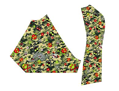 Dámské funkční triko s krátkým rukávem Suspect Animal CAMO bílá Bamboo Ultra