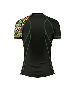 Dámské funkční triko s krátkým rukávem Suspect Animal CAMO černá Bamboo Ultra