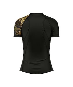 Dámské funkční triko s krátkým rukávem Suspect Animal GOLD ELEGANT černá Bamboo Ultra