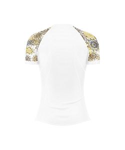 Dámské funkční triko s krátkým rukávem Suspect Animal GOLDEN EYE bílá Bamboo Light New