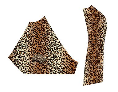 Dámské funkční triko s krátkým rukávem Suspect Animal LEO bílá/hnědá Bamboo Ultra