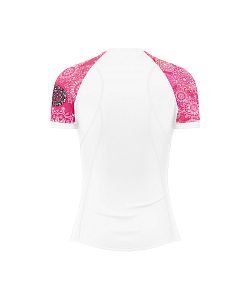 Dámské funkční triko s krátkým rukávem Suspect Animal PINK MANDALA bílá Bamboo Light New