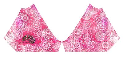 Dámské funkční triko s krátkým rukávem Suspect Animal PINK MANDALA černá Bamboo Light New