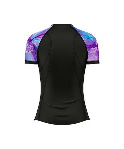Dámské funkční triko s krátkým rukávem Suspect Animal PURPLE černá Bamboo Light New