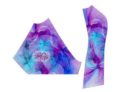Dámské funkční triko s krátkým rukávem Suspect Animal PURPLE černá Bamboo Ultra
