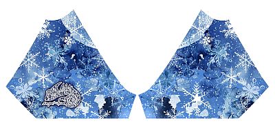 Dámské funkční triko s krátkým rukávem Suspect Animal SNOWFLAKES černá Bamboo Light New