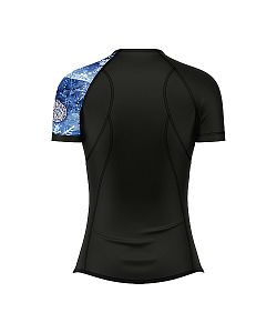 Dámské funkční triko s krátkým rukávem Suspect Animal SNOWFLAKES černá Bamboo Ultra