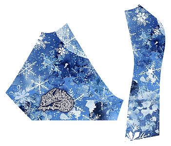 Dámské funkční triko s krátkým rukávem Suspect Animal SNOWFLAKES černá Bamboo Ultra