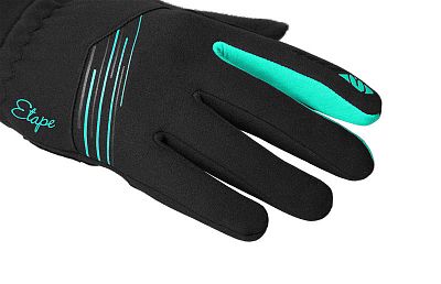 Dámské zimní rukavice Etape Jasmine WS+ černá/mint