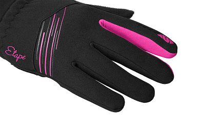 Dámské zimní rukavice Etape Jasmine WS+ černá/růžová