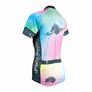 Dámský cyklistický dres Cykloanimal Aquarelle + návleky na ruce