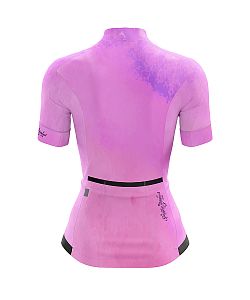 Dámský cyklistický dres Cykloanimal Aquarelle Pink + návleky na ruce