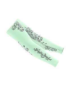 Dámský cyklistický dres Cykloanimal Flowers Mint + návleky na ruce