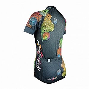 Dámský cyklistický dres Cykloanimal Mandala + návleky na ruce