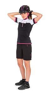Dámský cyklistický dres Etape Clara černá/růžová