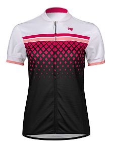Dámský cyklistický dres Etape Diamond bílá/růžová
