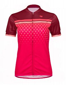 Dámský cyklistický dres Etape Diamond bordeaux/růžová