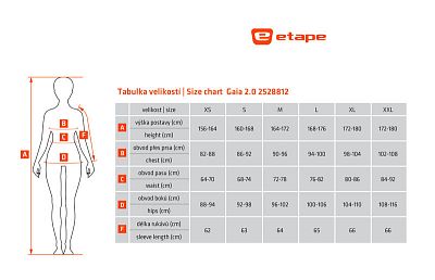 Dámský cyklistický dres Etape Gaia 2.0 černá/růžová