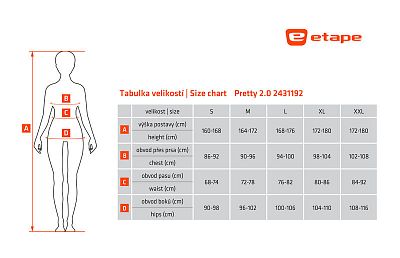 Dámský cyklistický dres Etape Pretty 2.0 bílá/růžová