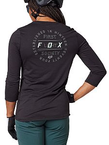 Dámský cyklistický dres Fox Womens Ranger Drirelease 3/4 Jersey Black