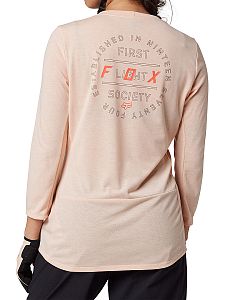 Dámský cyklistický dres Fox Womens Ranger Drirelease 3/4 Jersey Light Pink