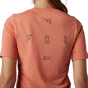 Dámský cyklistický dres Fox Womens Ranger Drirelease SS Jersey Fract Salmon