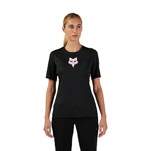 Dámský cyklistický dres Fox Womens Ranger SS Jersey Foxhead Black/Pink