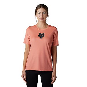 Dámský cyklistický dres Fox Womens Ranger SS Jersey Foxhead Salmon