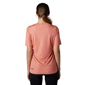 Dámský cyklistický dres Fox Womens Ranger SS Jersey Foxhead Salmon