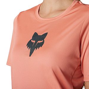 Dámský cyklistický dres Fox Womens Ranger SS Jersey Foxhead Salmon