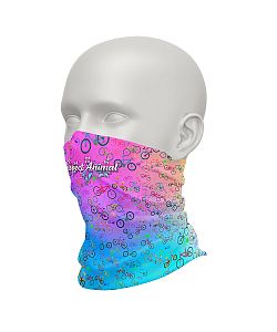 Dámský multifunkční šátek Suspect Animal AQUARELLE růžová