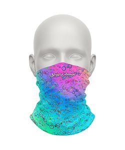 Dámský multifunkční šátek Suspect Animal AQUARELLE růžová