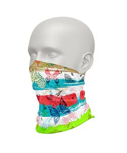 Dámský multifunkční šátek Suspect Animal BUTTERFLY bílá