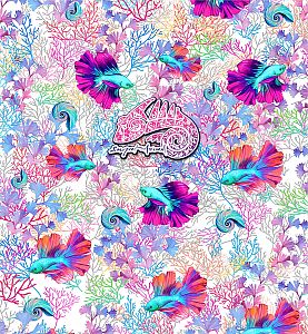 Dámský multifunkční šátek Suspect Animal CORAL bílá