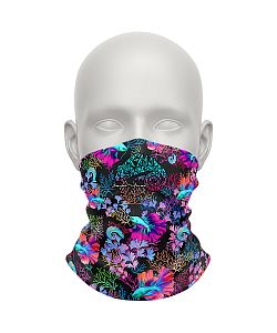 Dámský multifunkční šátek Suspect Animal CORAL černá